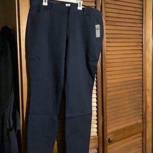 Gap signature skinny mid rise pants-navy